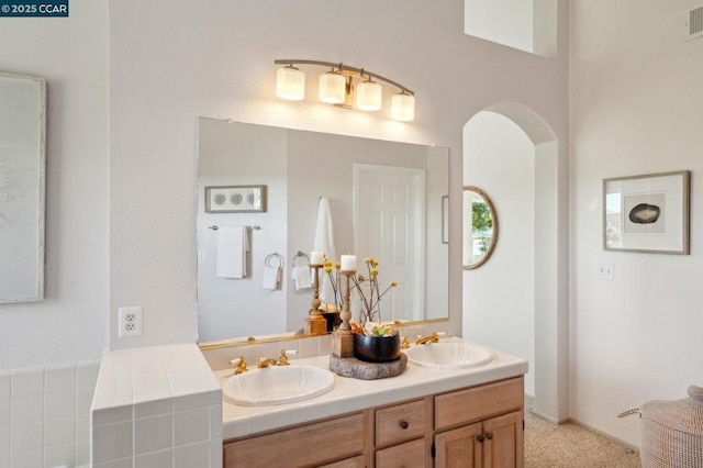 bathroom with vanity