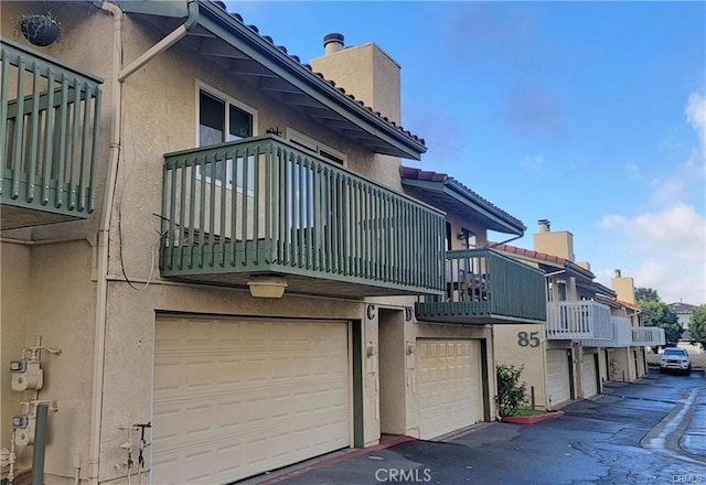 exterior space with a balcony