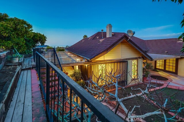 view of rear view of property