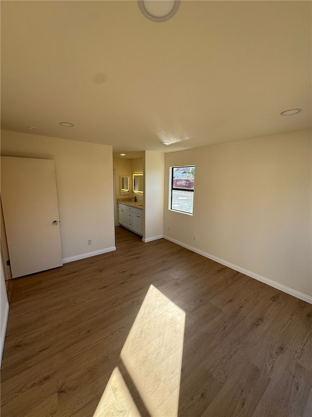 interior space featuring hardwood / wood-style floors