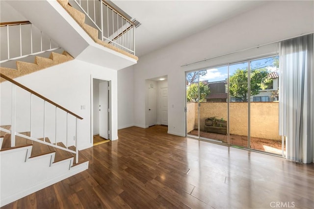 entrance foyer with hardwood / wood-style flooring