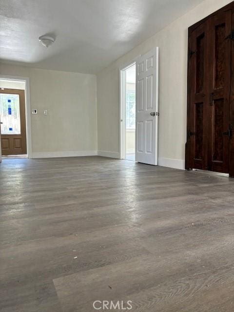 unfurnished room featuring light hardwood / wood-style flooring