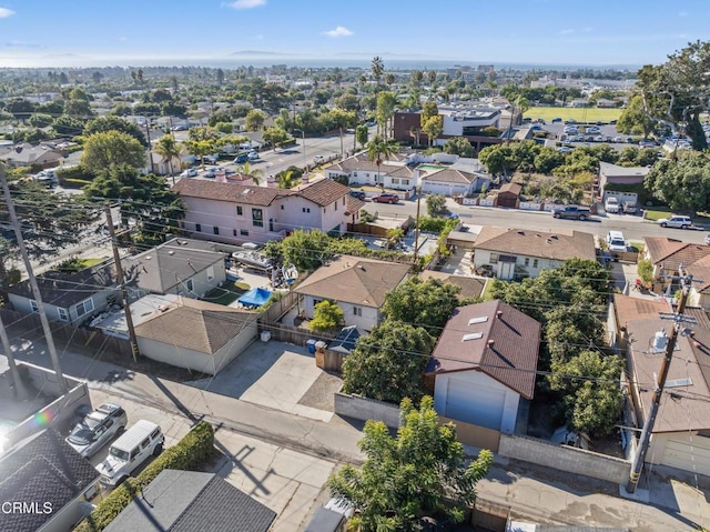 aerial view featuring a residential view