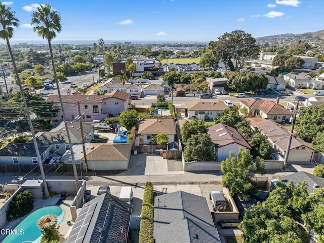 aerial view featuring a residential view