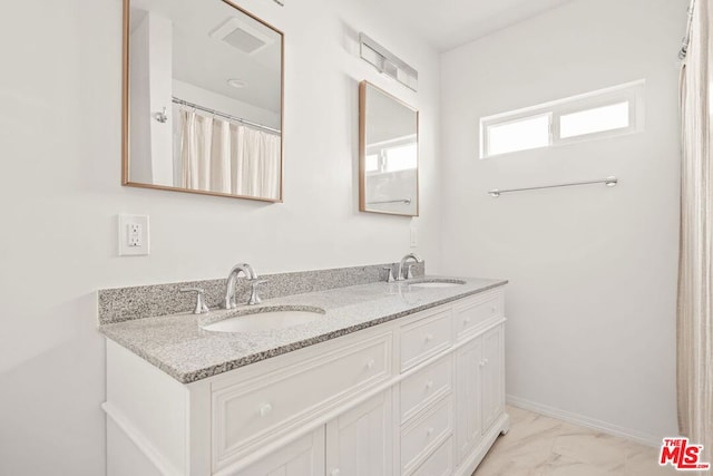 bathroom with vanity