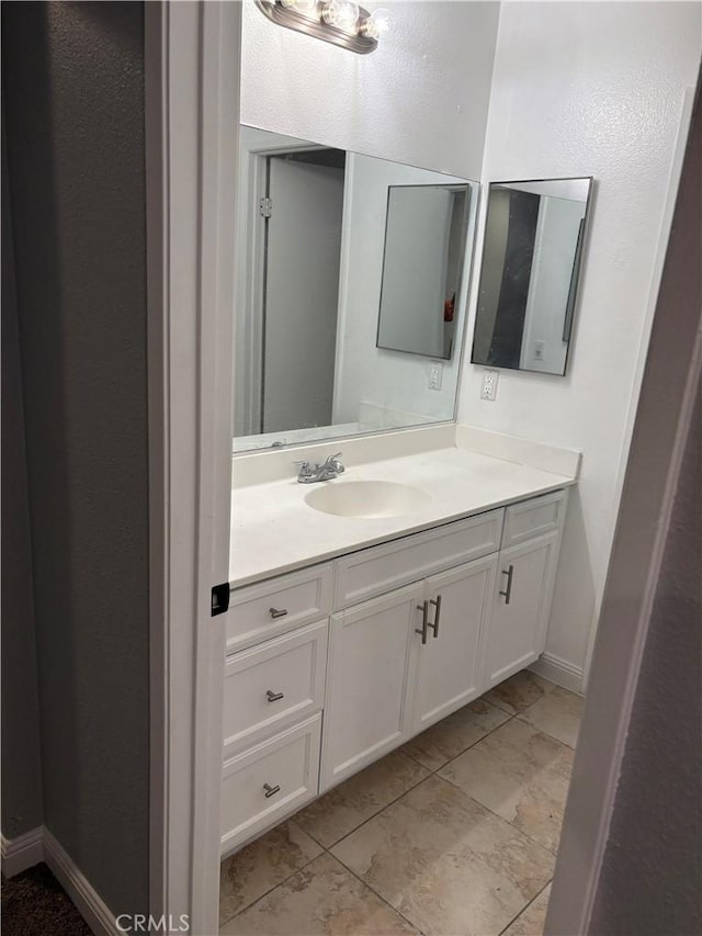 bathroom with vanity