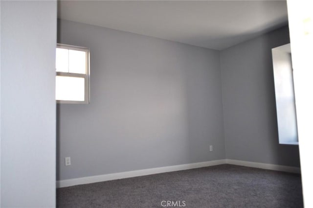 view of carpeted empty room