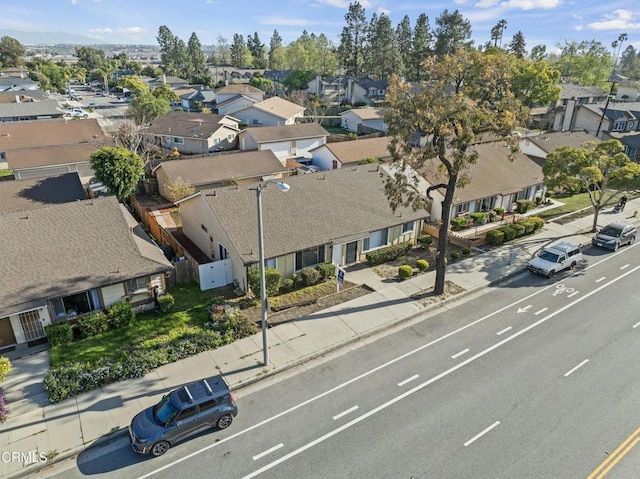 aerial view featuring a residential view