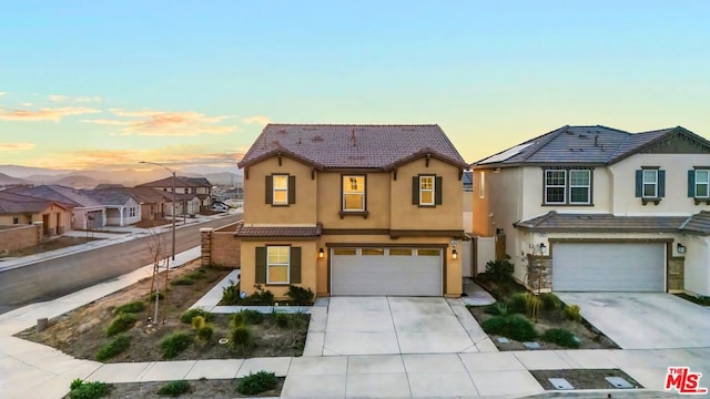 view of front of house featuring a garage