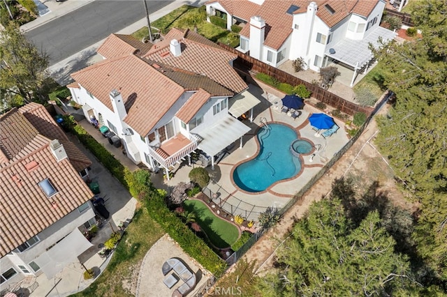 birds eye view of property