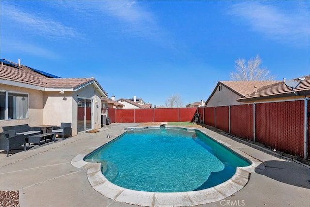 view of pool with a patio area