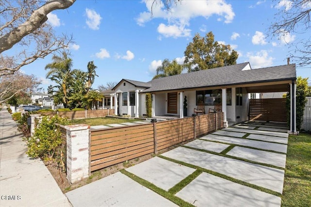 view of front of home