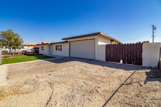 view of front of house featuring a garage