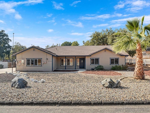 view of ranch-style home