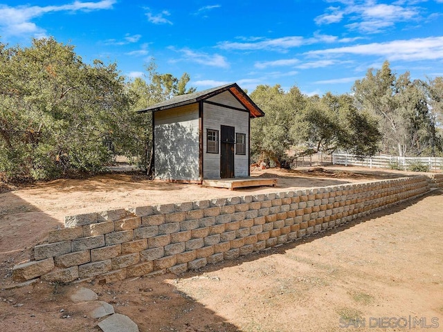 view of outdoor structure