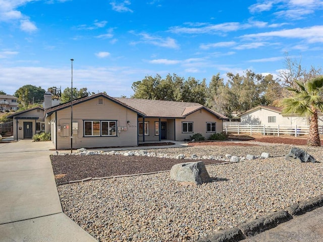 view of ranch-style house