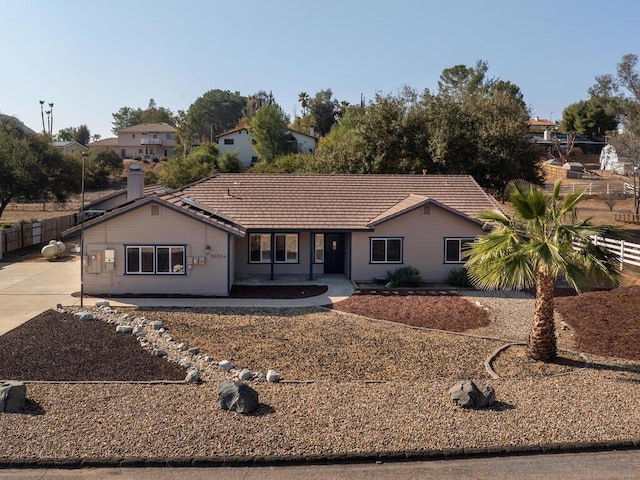 view of ranch-style home