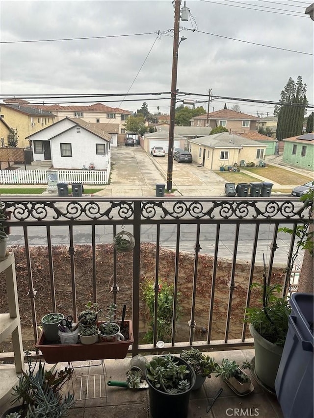 view of balcony