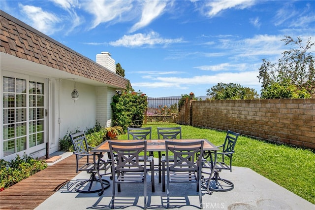 view of patio