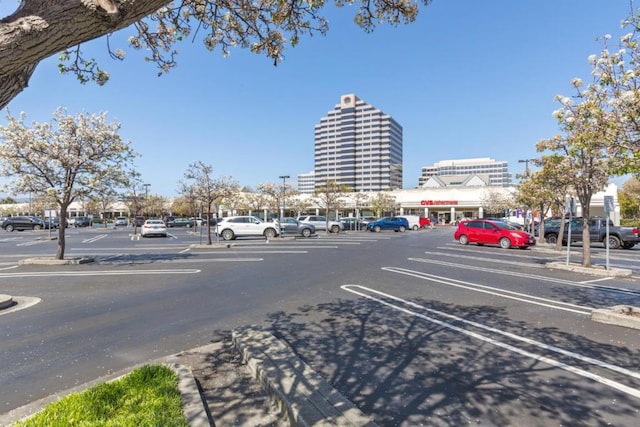 view of parking / parking lot