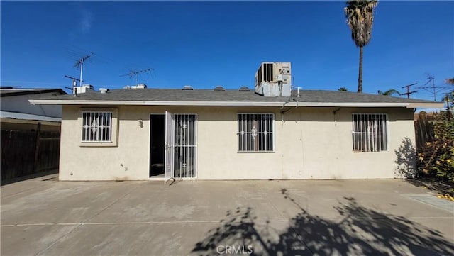 rear view of property with a patio