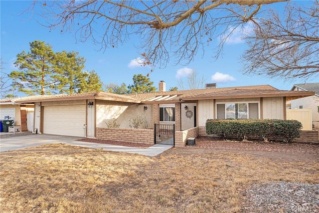 ranch-style house with a garage