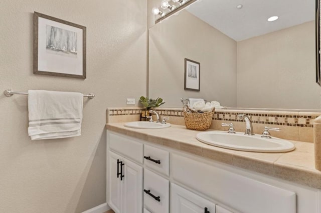 bathroom with vanity