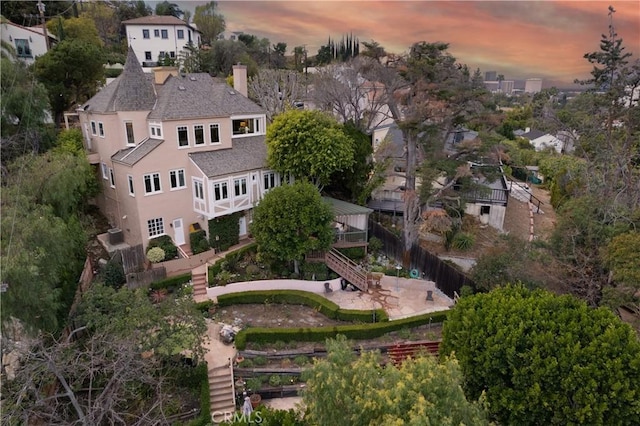 birds eye view of property