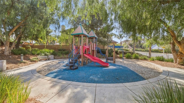 view of jungle gym