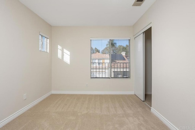 view of carpeted empty room