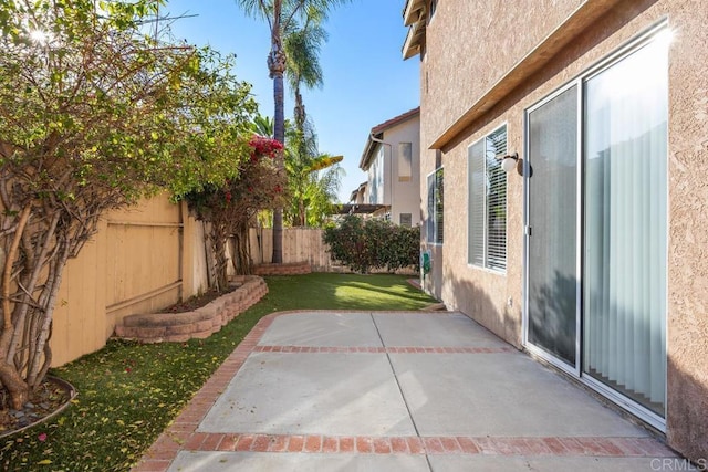 exterior space with a patio area