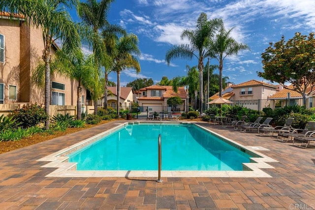 view of pool with a patio area