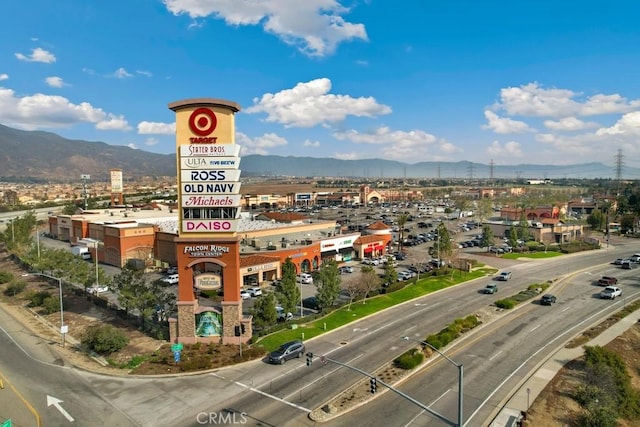 city view with a mountain view