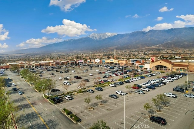 aerial view featuring a mountain view