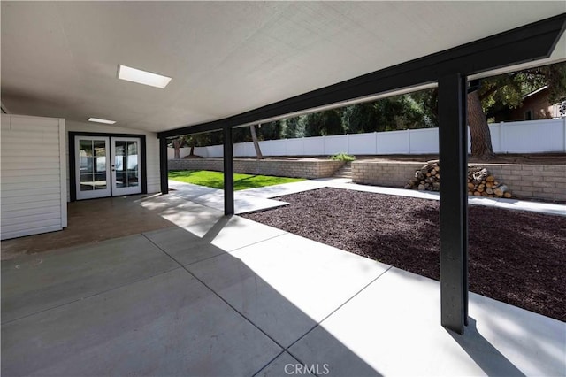 view of patio / terrace with french doors