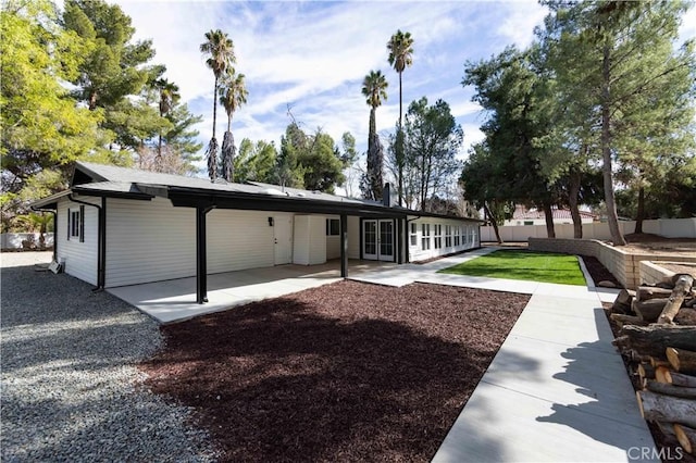 exterior space featuring a patio area