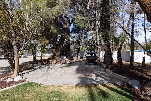 view of yard featuring a patio area