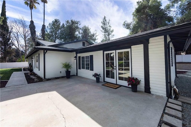 back of house featuring a patio