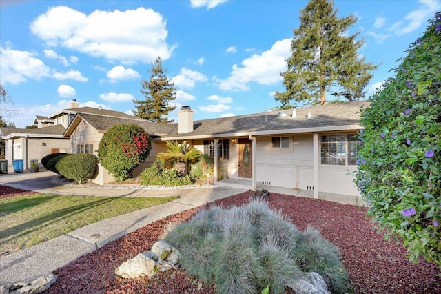 view of ranch-style home