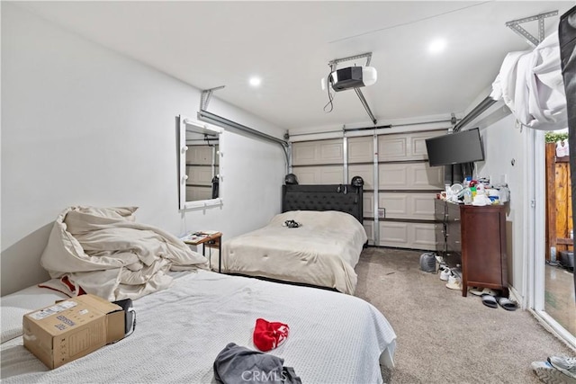 bedroom with carpet floors