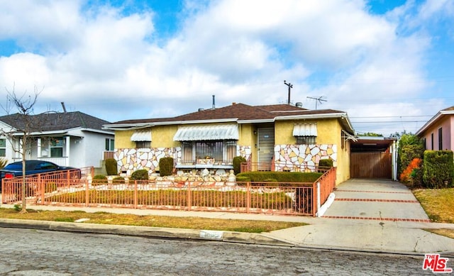 view of bungalow-style house