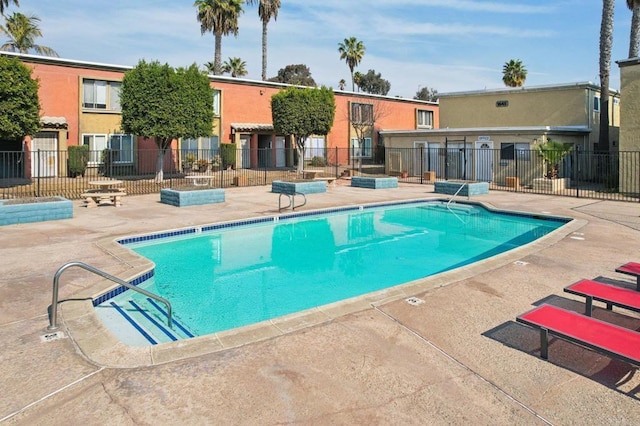 view of pool with a patio