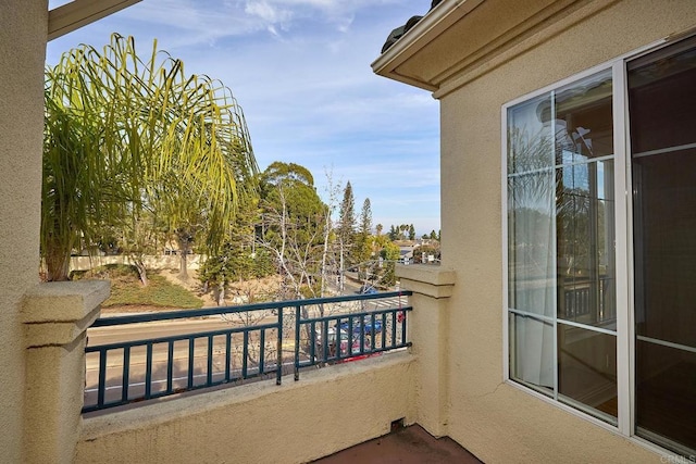 view of balcony