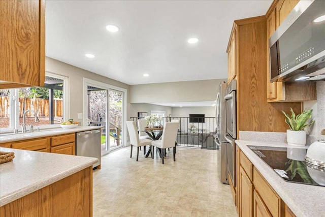 kitchen featuring appliances with stainless steel finishes and sink