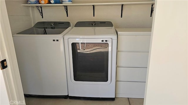 laundry area with washer and dryer