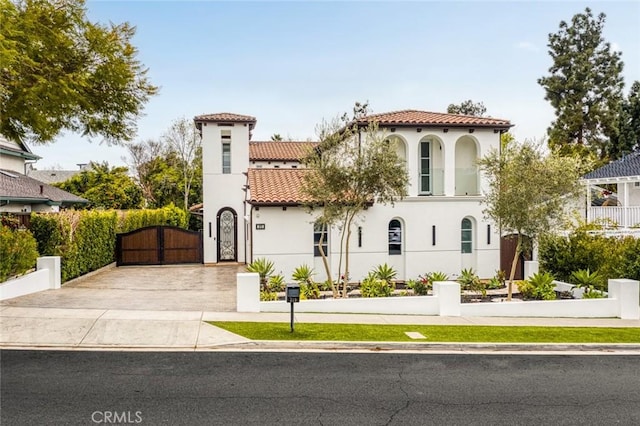 view of mediterranean / spanish house