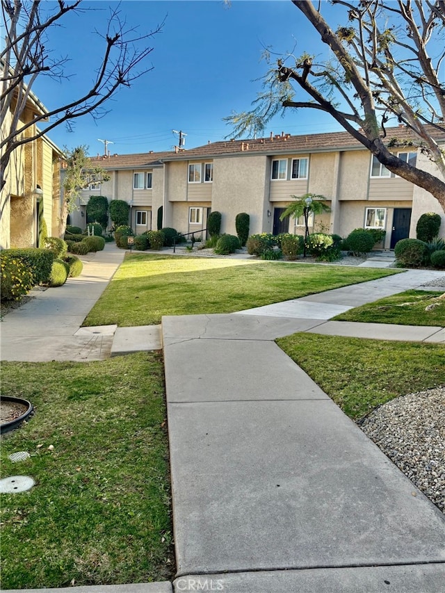 view of community with a yard