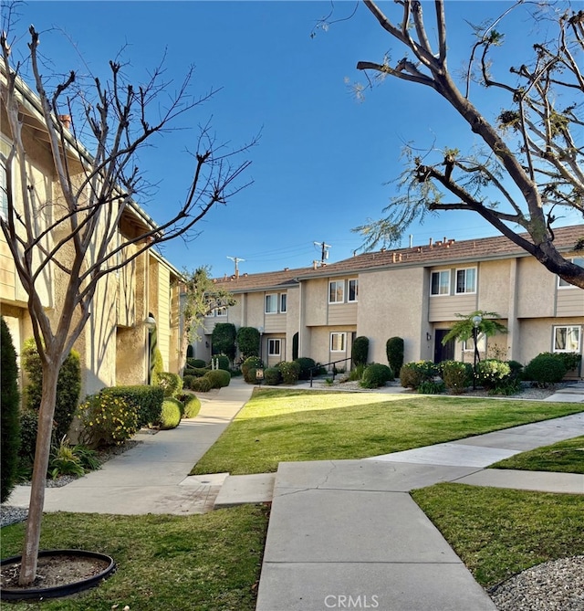 view of community with a yard