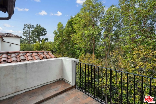 view of balcony