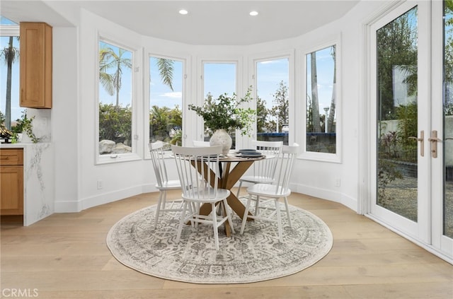 sunroom with a wealth of natural light